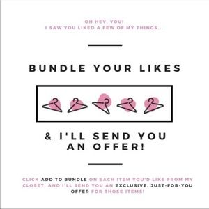 Don’t for get to bundle!
